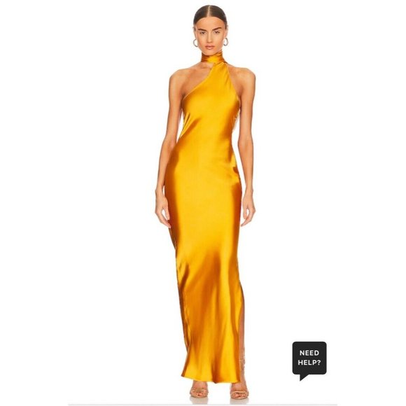 Khanums x REVOLVE Kara Pearl Trim Maxi Dress Yellow - Picture 2 of 7